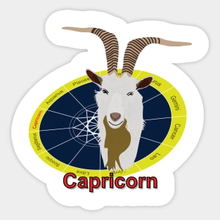Zodiac sign of capricorn Sticker